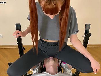 Pussy Worship in Yoga Pants by Pigtailed Stepsister Kira