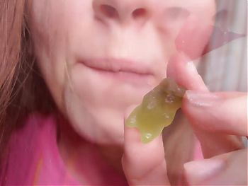 Gummy bears eating and chewing ASMR